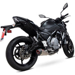 Scorpion Serket Taper Full System Satin Titanium Exhaust - Kawasaki Z650 2017 - 2021