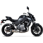Scorpion Serket Taper Full System Satin Titanium Exhaust - Kawasaki Z650 2017 - 2021