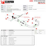 Scorpion Serket Taper Full System Satin Titanium Exhaust - Kawasaki Ninja 650 2017 - 2021