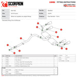 Scorpion Car Exhaust GPF-Back System (Non-Resonated) Daytona - Audi SQ2 GPF Model 2019 - 2021