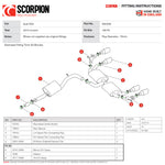 Scorpion Car Exhaust GPF-Back System (Resonated) (Valved) Daytona - Audi SQ2 GPF Model 2019 - 2021