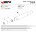 Scorpion Car Exhaust Resonated GPF Delete Pipe - Mini Cooper S F56 GPF Model MINI Challenge 2019 - 2021