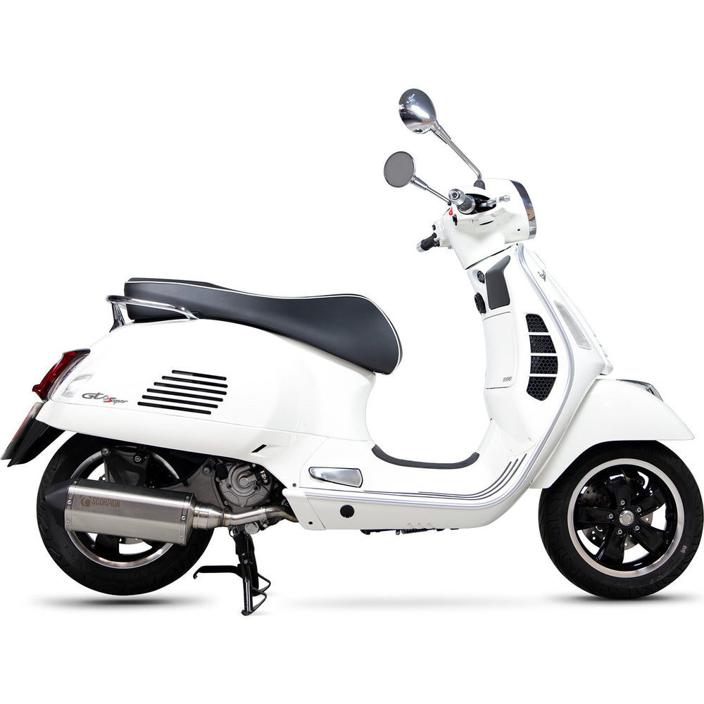 Scorpion Serket Parallel Stainless Slip-On Exhaust - Vespa GTS300 (Euro 5) 2020 - 2021
