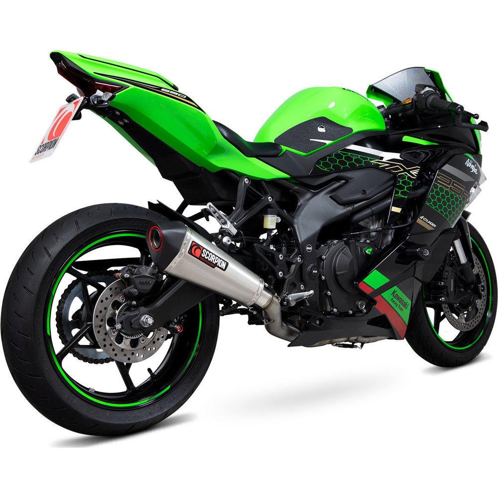 Scorpion Serket Taper Full System Stainless Exhaust For Kawasaki Ninja ZX-25R 2020-2022