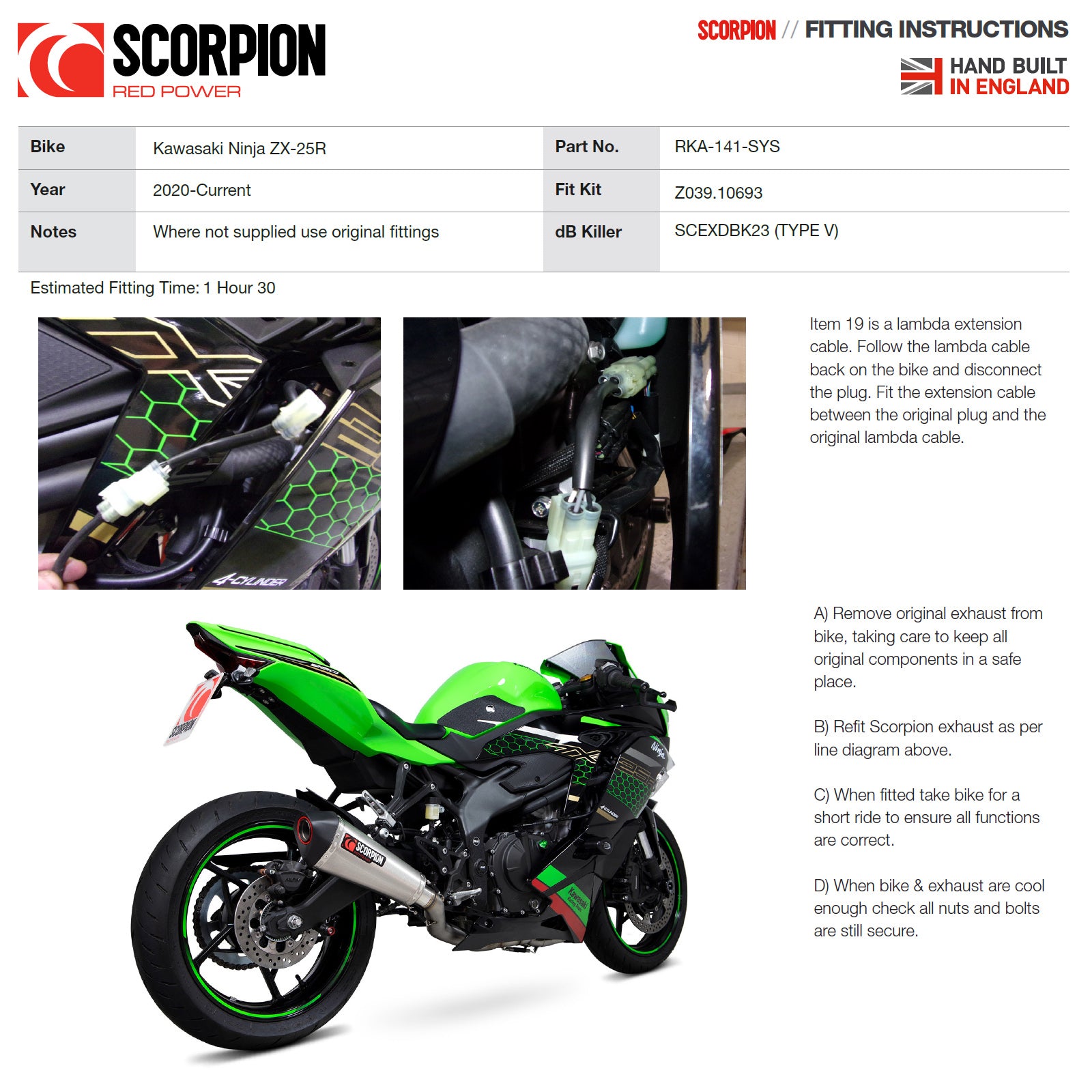 なっつ Scorpion Serket Taper Full System Titanium Exhaust For Kawasaki
