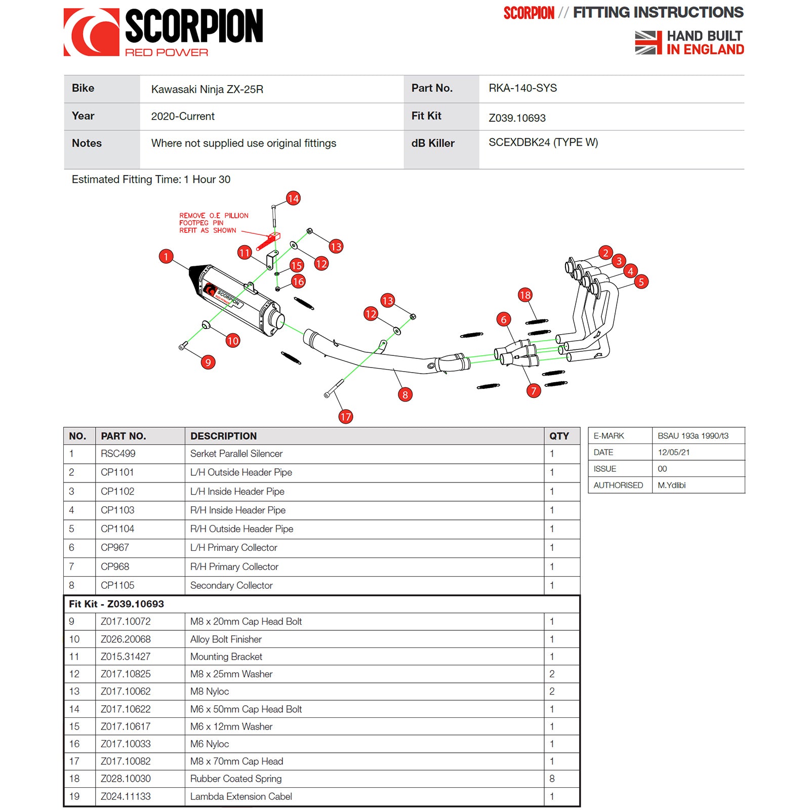 Scorpion Serket Parallel Full System Carbon Fibre Exhaust