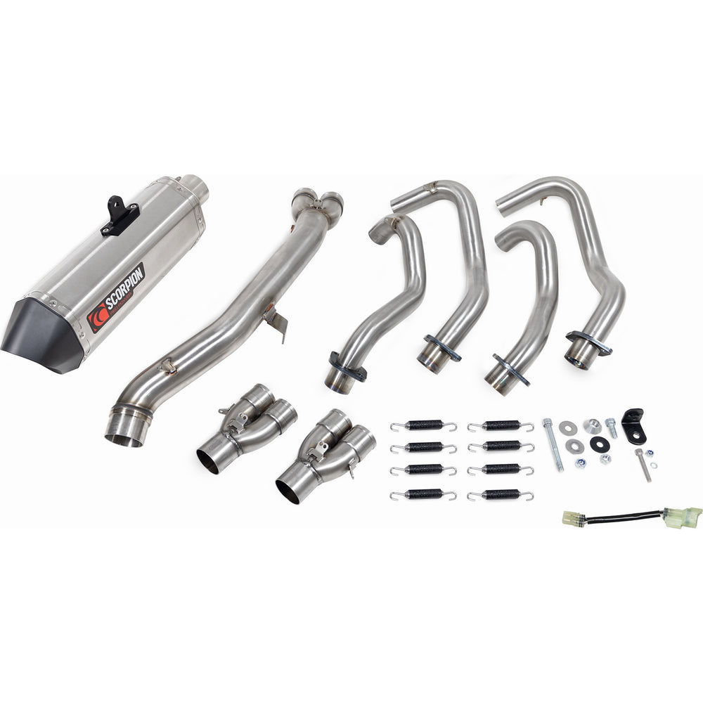 Scorpion Serket Parallel Full System Stainless Exhaust-Kawasaki Ninja ZX-25R 2020-2022