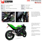 Scorpion Serket Parallel Full System Stainless Exhaust-Kawasaki Ninja ZX-25R 2020-2022
