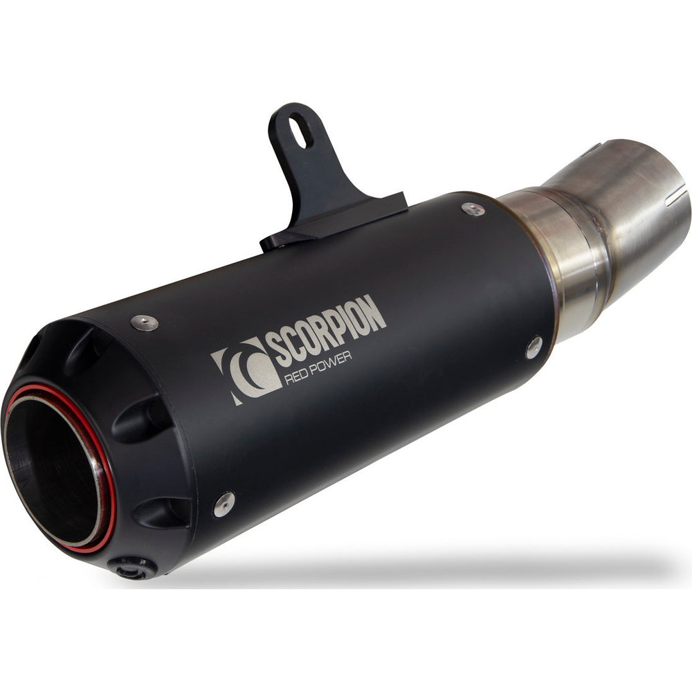 Scorpion Red Power Black Ceramic Slip-On Exhaust For BMW S1000 RR 2019-2024