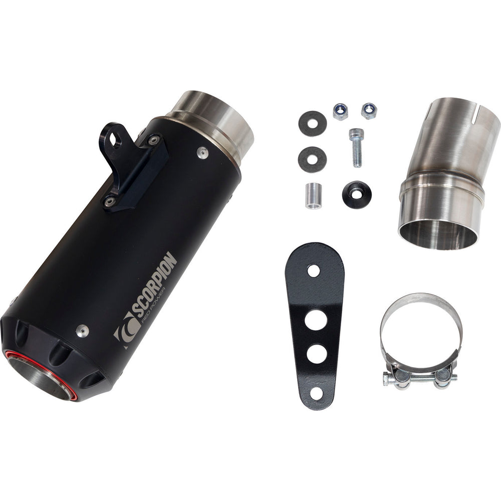 Scorpion Red Power Black Ceramic Slip-On Exhaust For BMW S1000 RR 2019-2024
