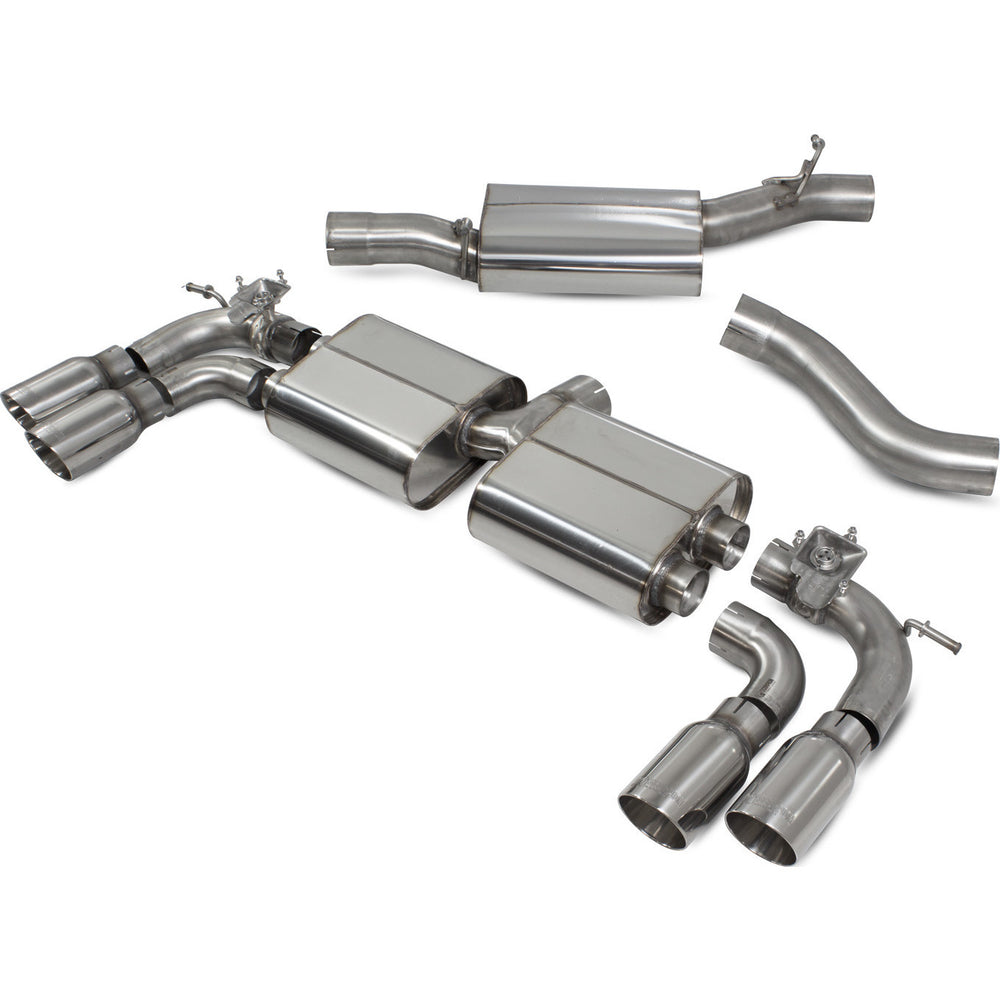Scorpion Car Exhaust GPF-Back System (Resonated) (Valved) Daytona - VW Golf R MK8 GPF Model 2021 - 2022