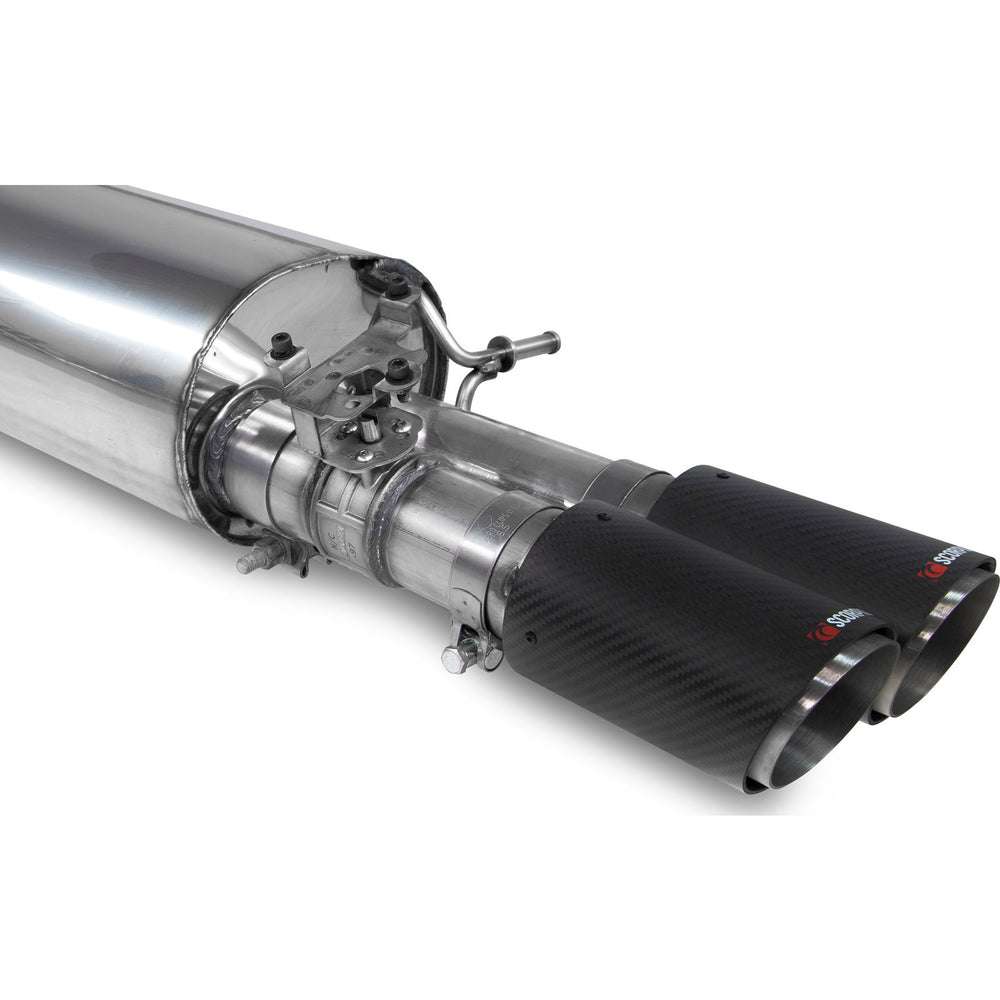 Scorpion Car Exhaust GPF-Back System (Electronic Valve) Carbon Fibre Ascari - Ford Puma ST 2020 - 2021