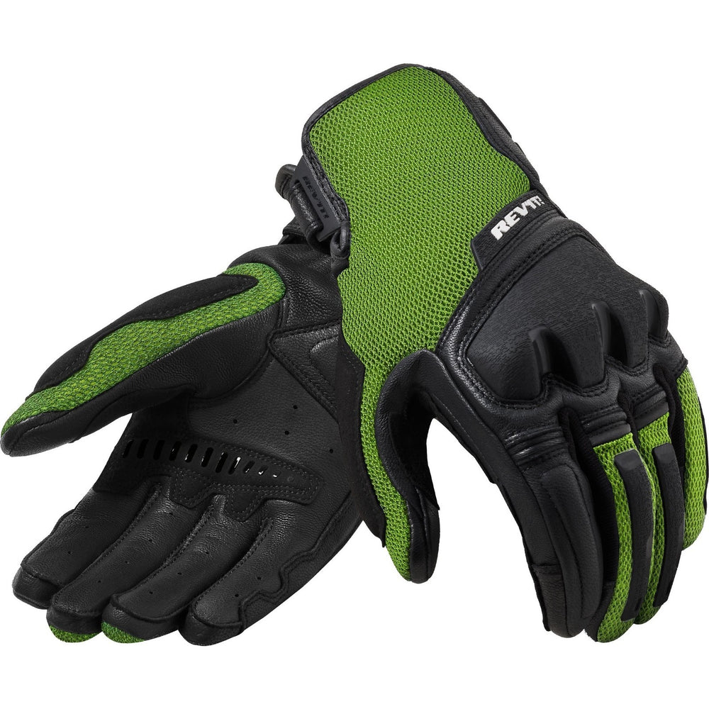 Rev It Duty Motorcycle Gloves S Black Neon Yellow