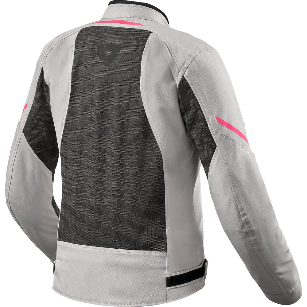 Rev It Torque 2 H2O Ladies Jacket 40 Black Light Grey (UK 12)