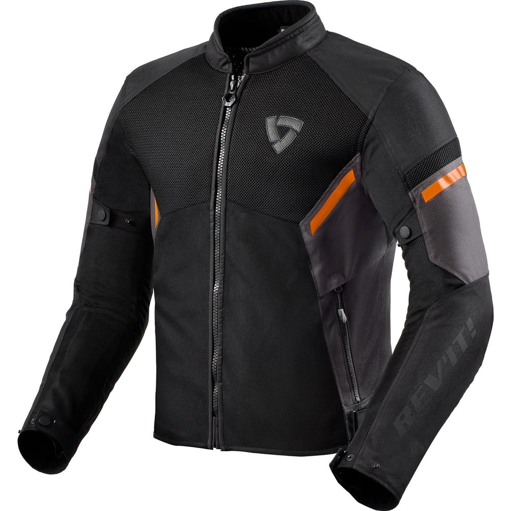 Rev It GT-R Air 3 Motorcycle Jacket L Black Neon Orange