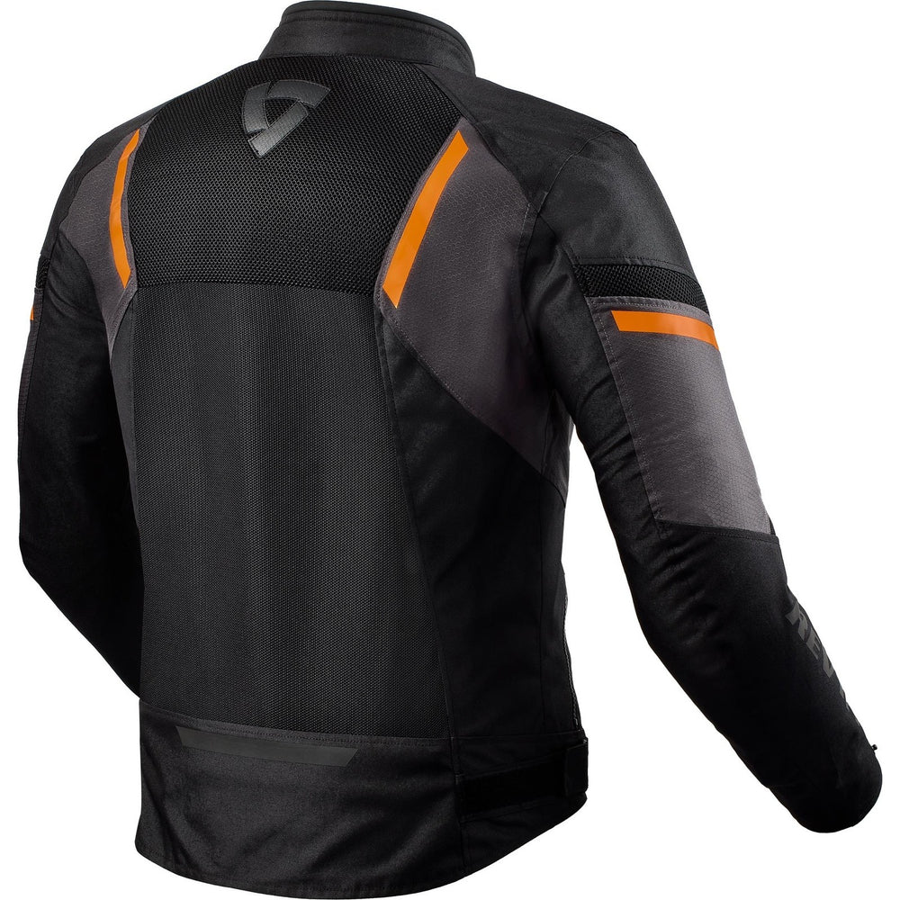 Rev It GT-R Air 3 Motorcycle Jacket L Black Neon Orange