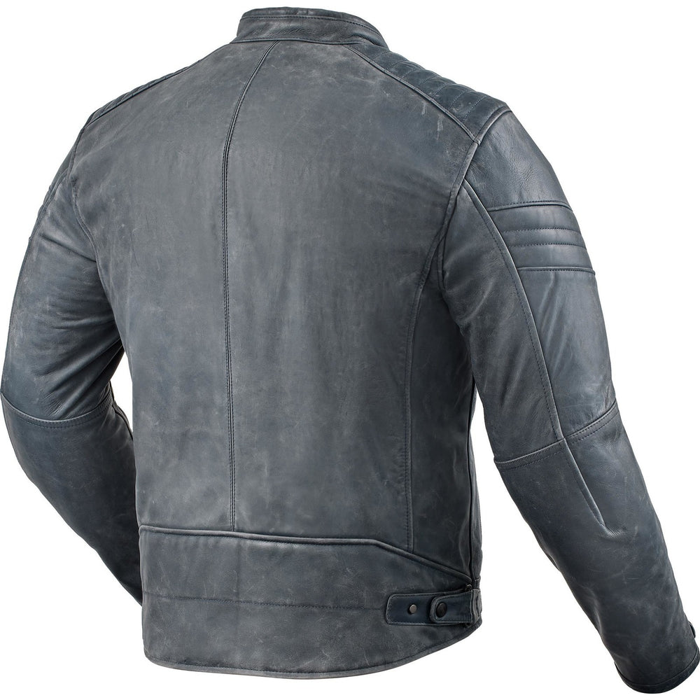 Rev It Restless Leather Motorcycle Jacket 52 Blue (UK 42)