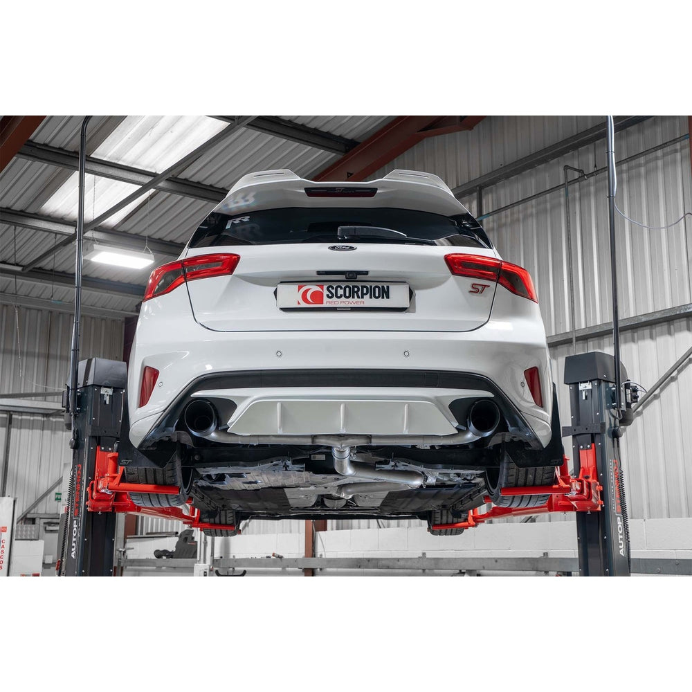 Scorpion Car Exhaust GPF-Back System (Non-Resonated) Black Daytona - Ford Focus ST MK4 2019 - 2021