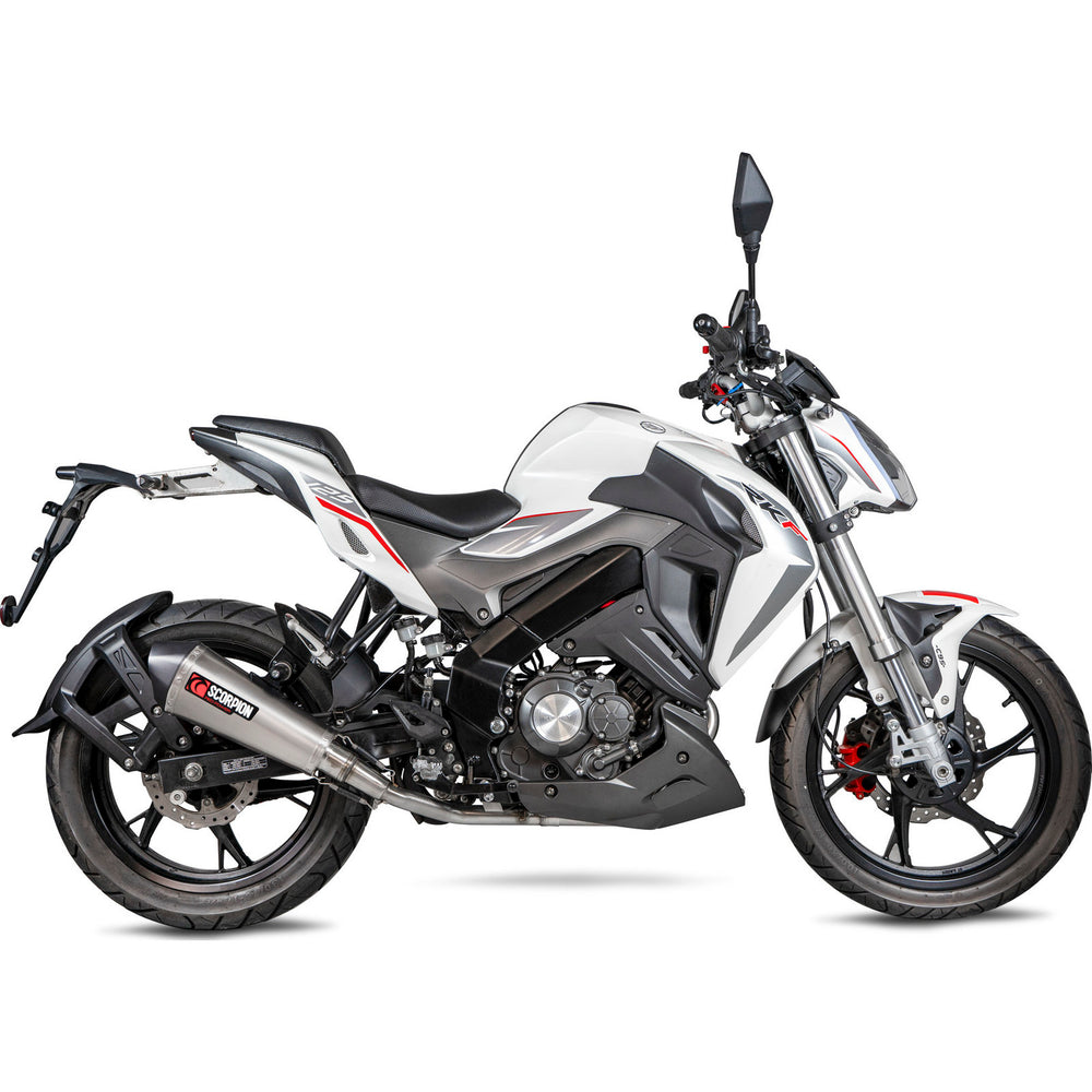 Scorpion Serket Taper Full System Titanium Exhaust For Keeway RKF-125 2019-2021