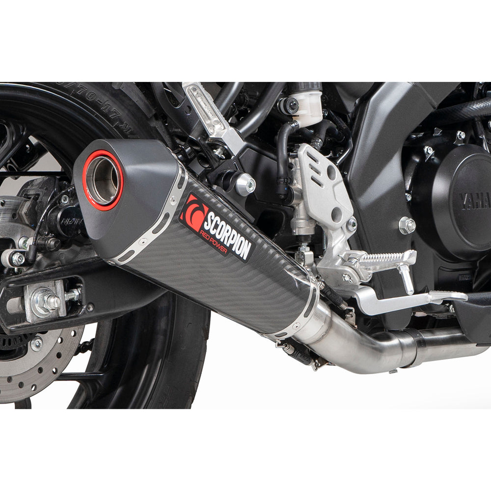 Scorpion Serket Taper Full System Carbon Fibre Exhaust - Yamaha XSR 125 2021