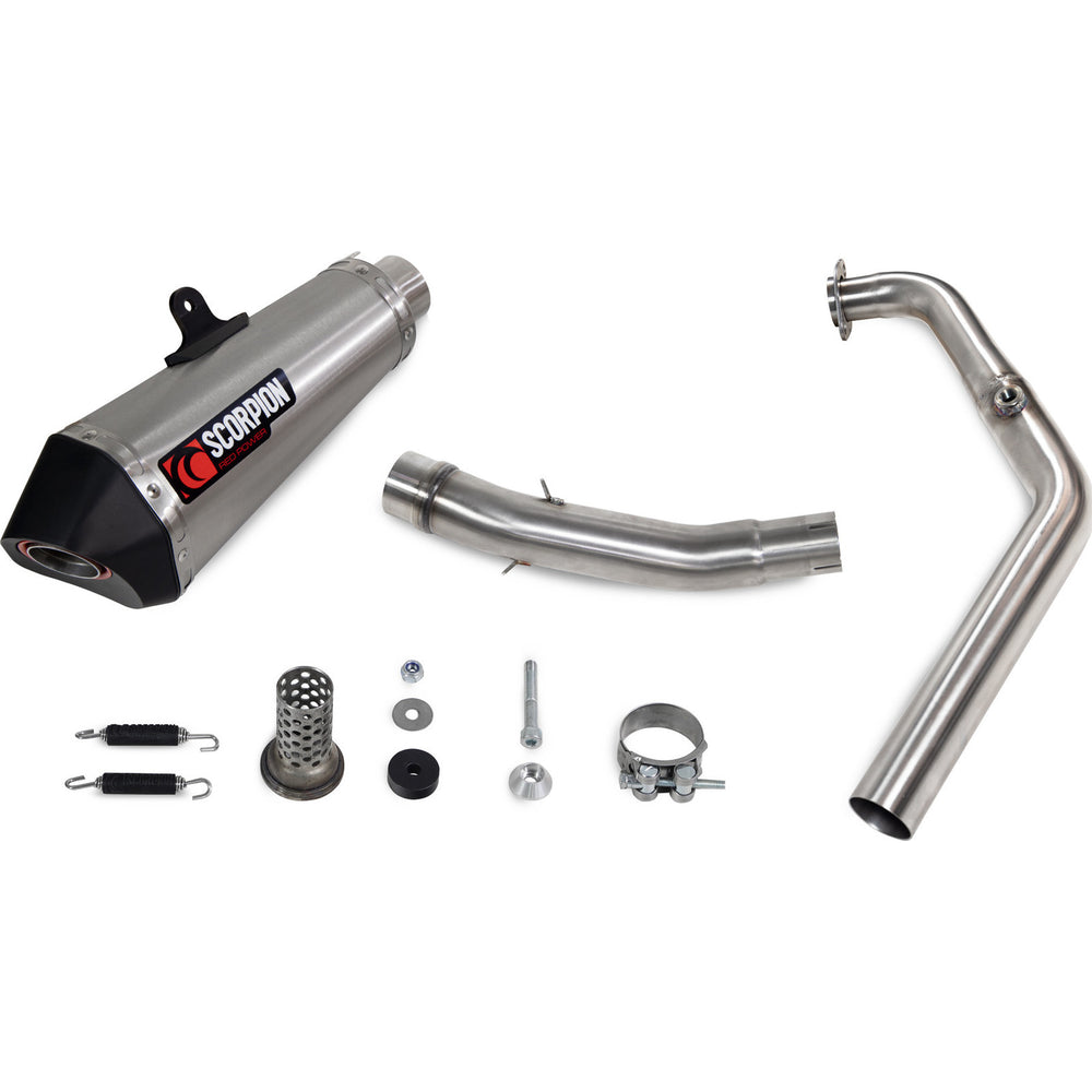 Scorpion Serket Taper Full System Stainless Exhaust For Yamaha MT-125 (Euro 4) 2019-2020