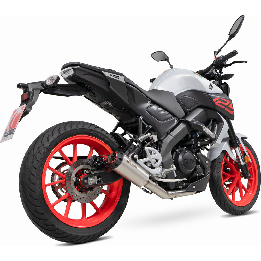 Scorpion Red Power Full System Stainless Exhaust For Yamaha MT-125 (Euro 4) 2019-2020
