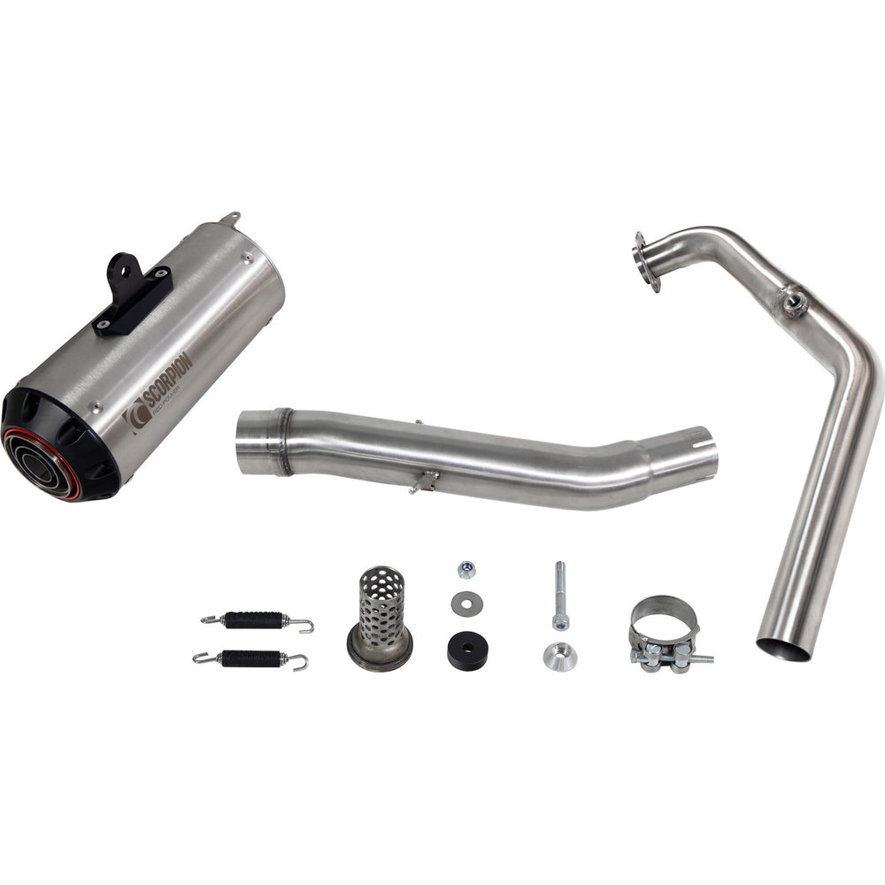 Scorpion Red Power Full System Stainless Exhaust For Yamaha MT-125 (Euro 4) 2019-2020