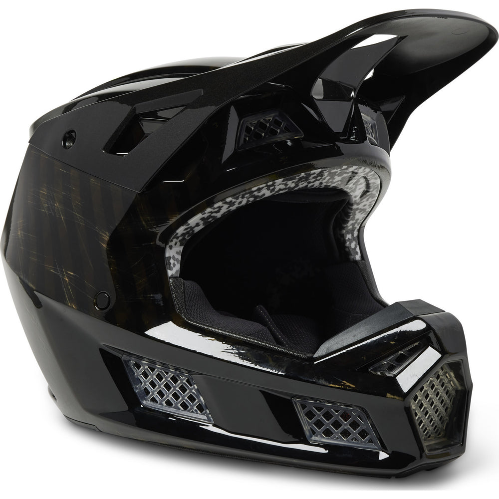 fox motorcycle helmet Fox Racing 2023 V3 RS Slait Motocross Helmet – Ghostbikes