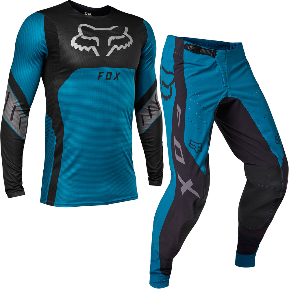 Fox Racing 2023 Flexair Ryaktr Motocross Jersey & Pants Midnight Blue Kit