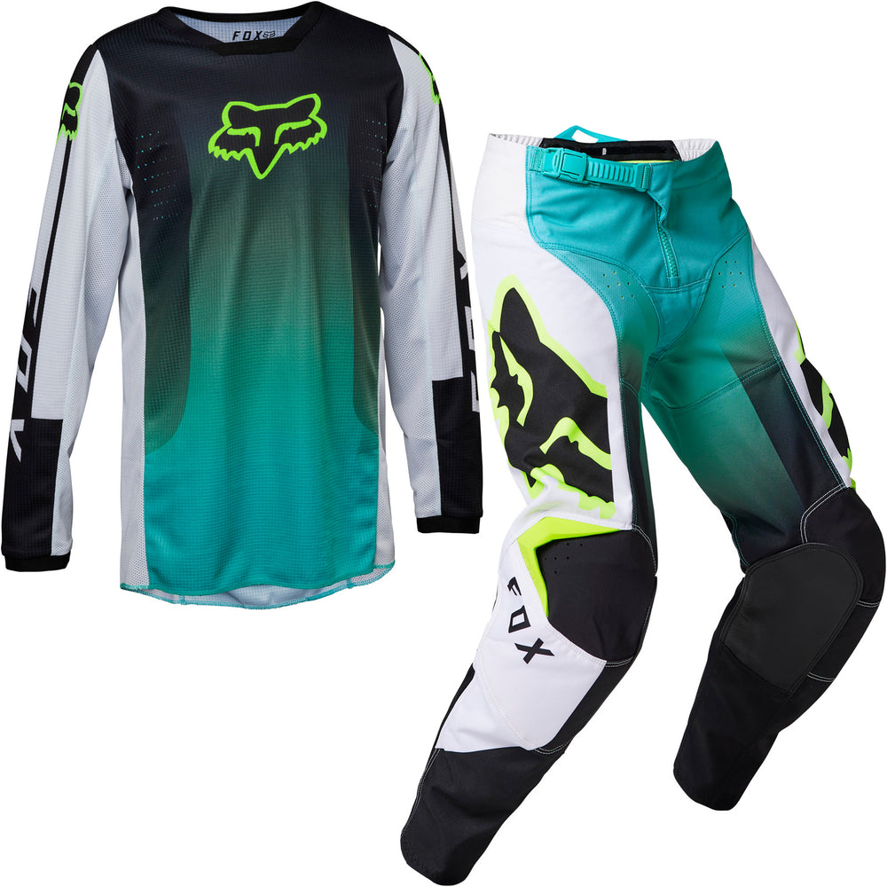 Fox Racing 2023 Youth 180 Leed Motocross Jersey Pants Teal Kit