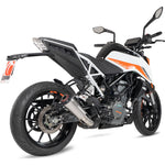 Scorpion Red Power Stainless Steel Slip-On Exhaust For KTM 390 Duke 2021-2023