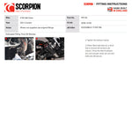 Scorpion Red Power Black Ceramic Slip-On Exhaust For KTM 390 Duke 2021-2023