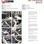 Scorpion Red Power Black Ceramic Slip-On Exhaust For KTM 390 Duke 2021-2023