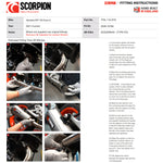 Scorpion Red Power Full System Titanium Exhaust For Yamaha MT-125 (Euro 5) 2021-2024