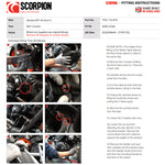 Scorpion Red Power Full System Titanium Exhaust For Yamaha MT-125 (Euro 5) 2021-2024