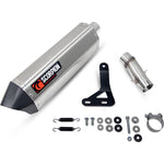 Scorpion Serket Parallel Stainless Steel Slip-On Exhaust For Triumph Tiger 850 2021-2024