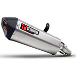 Scorpion Serket Parallel Stainless Steel Slip-On Exhaust For Triumph Tiger 850 2021-2024