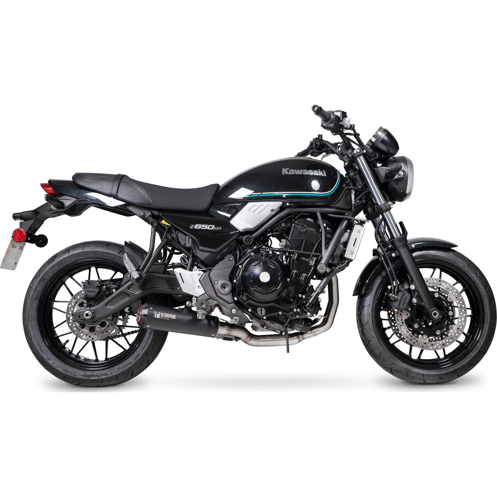 Scorpion Red Power Full System Black Ceramic Exhaust - Kawasaki