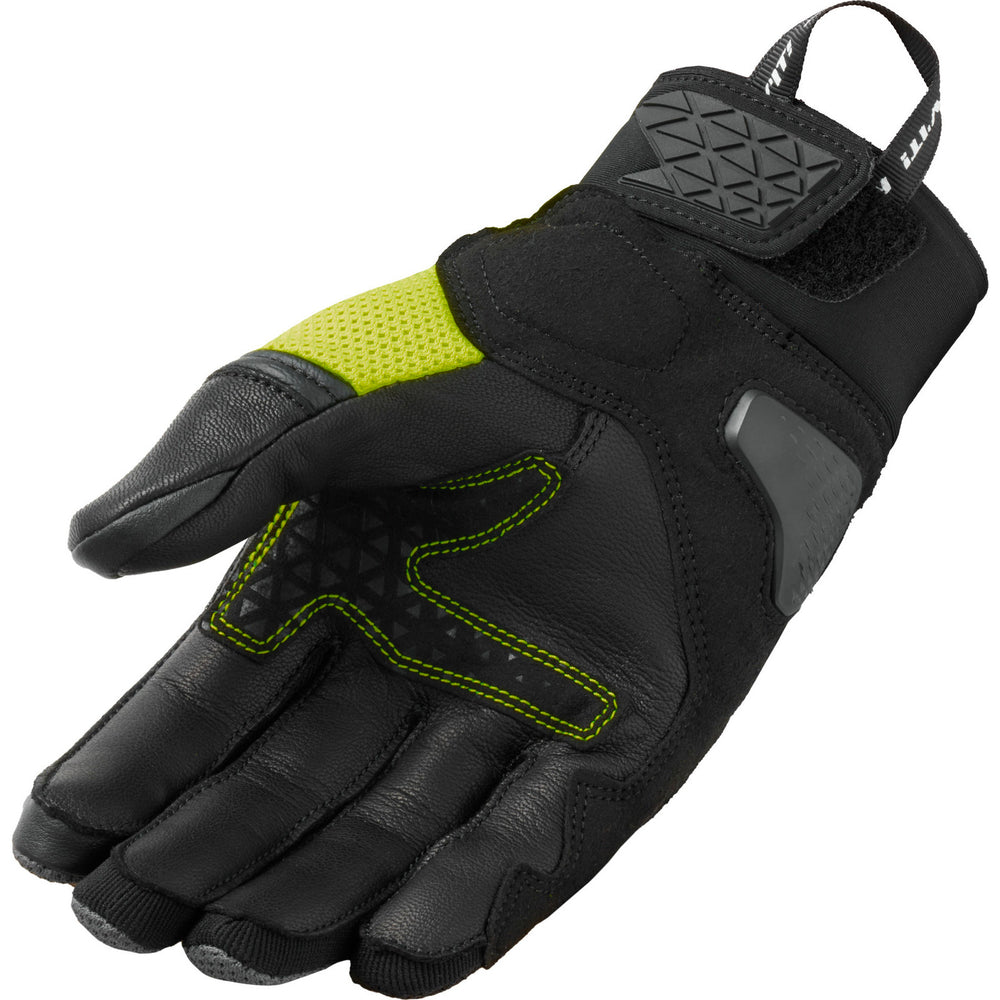 Rev It Speedart Air Motorcycle Gloves S Black Neon Yellow