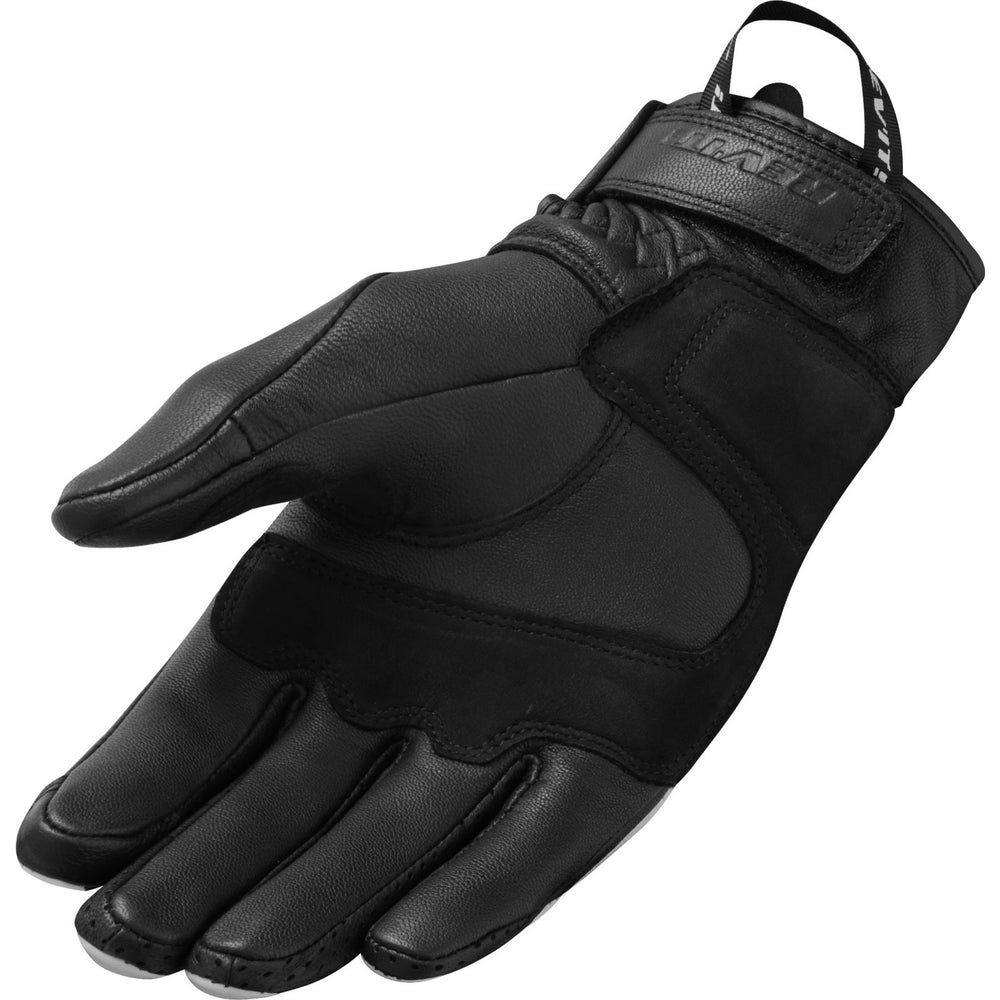 Rev It Redhill Leather Motorcycle Gloves S Black White