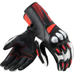 Rev It Metis 2 Leather Motorcycle Gloves M Black Neon Red