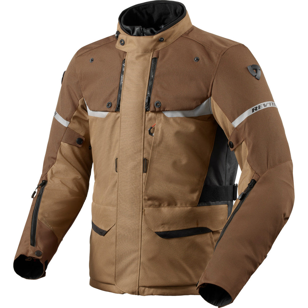 Rev It Outback 4 H2O Motorcycle Jacket S Brown Brown