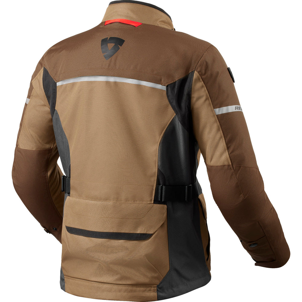 Rev It Outback 4 H2O Motorcycle Jacket S Brown Brown