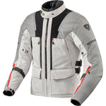 Rev It Offtrack 2 H2O Motorcycle Jacket M Light Grey Silver