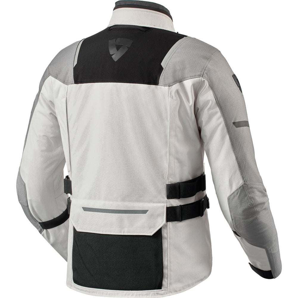 Rev It Offtrack 2 H2O Motorcycle Jacket M Light Grey Silver