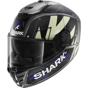 Shark Spartan RS Stingrey Matt Anthracite Blue Motorcycle Helmet