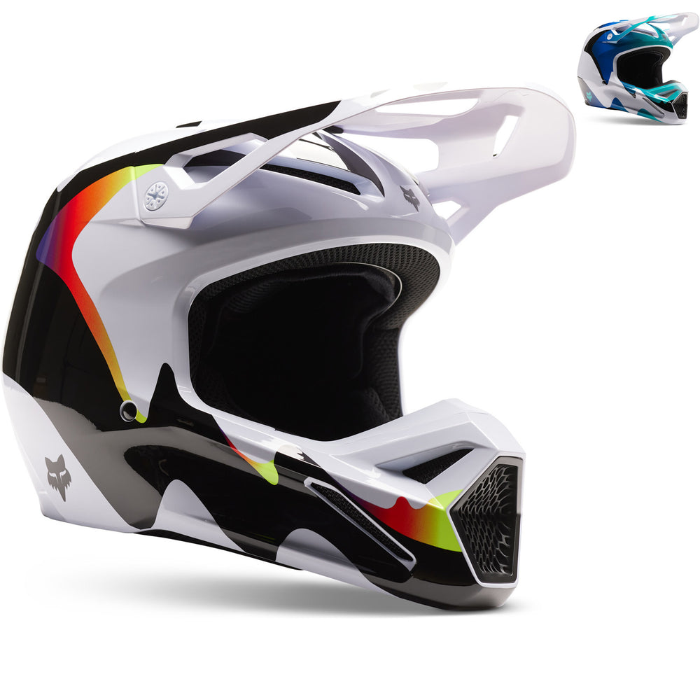 2023 bike helmets Fox Racing 2023 V1 Kozmik Motocross Helmet – Ghostbikes