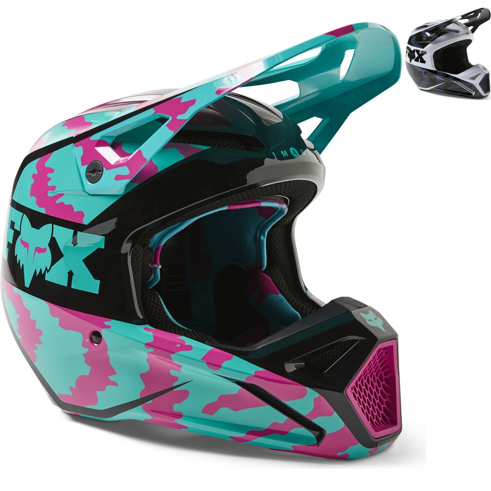 Fox Racing 2023 V1 Nuklr Motocross Helmet – Ghostbikes