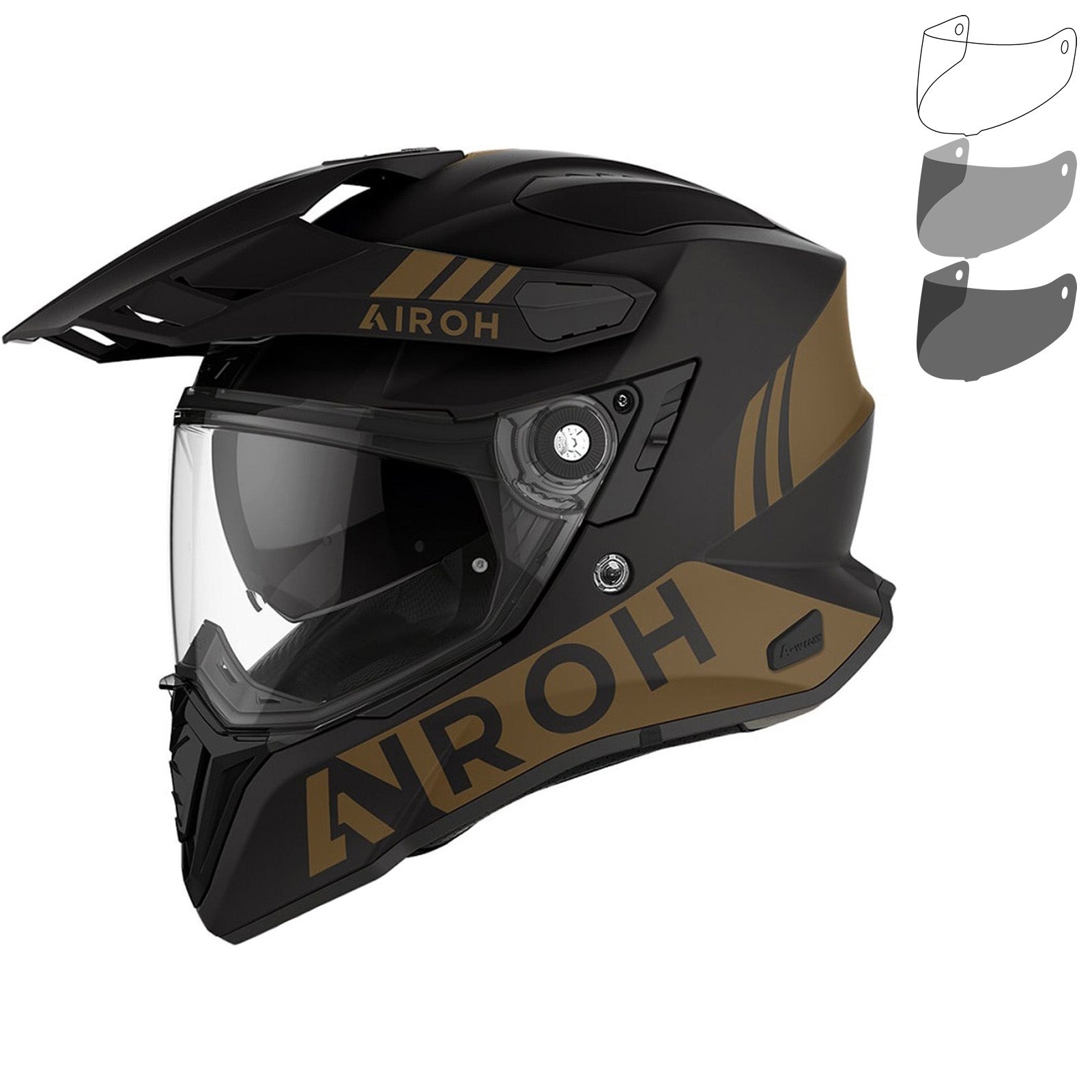 Airoh Commander Gold Dual Sport Helmet & Visor – Ghostbikes