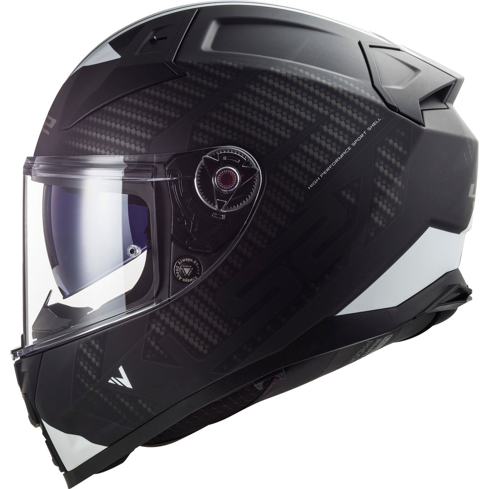 LS2 FF811 Vector II Splitter Motorcycle Helmet - Black White